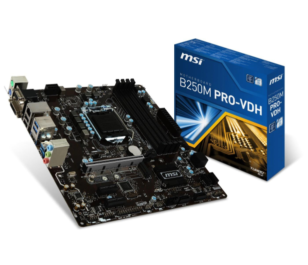 MSI B250M PRO-VDH (3xPCI-E DDR4 USB3.1/M.2) - 342121 - zdjęcie